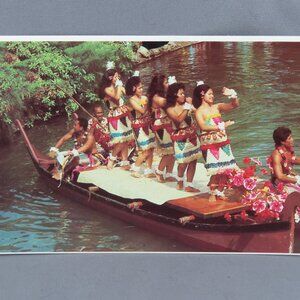 Vintage Postcard - Tongan Dancers Polynesian Cultural Center - Movie Supply HA